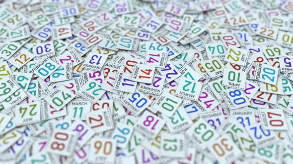 Calendar Leaf with August 14 Date alt