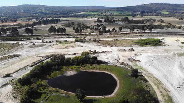 Aerial View of an Open Field in Australia