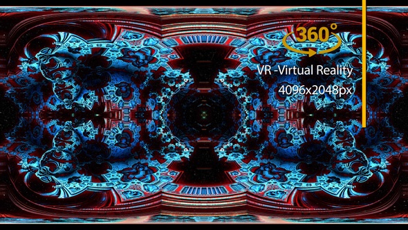 VR360 Fractal Abstract World 03 Virtual Reality