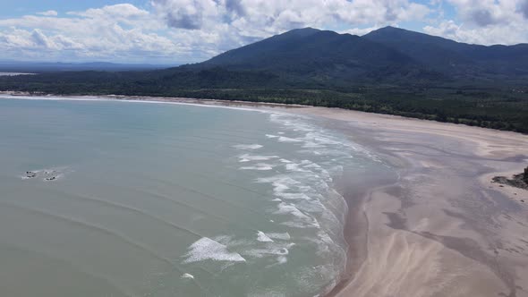 The Beaches at the most southern part of Borneo Island