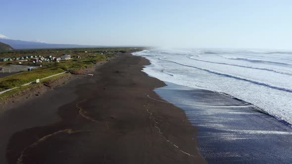 Khalaktyrsky Beach in Front of the Pacific Ocean