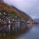 Traditional Homes near Lake in Famous Hallstatt Village in Salzkammergut Area, Austria - VideoHive Item for Sale