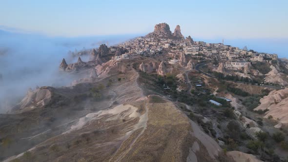 Goreme National Park Near Nevsehir Town. Turkey. Aerial View