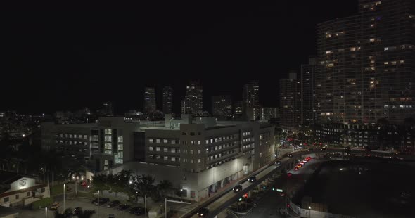 5k Aerial Video Miami Beach Shops At 5th Street And Parking Garage