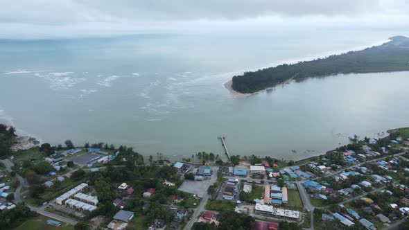 Prawn Fish Farm Aerial