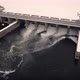 Reset of Water at Hydroelectric Power Station on the River - VideoHive Item for Sale
