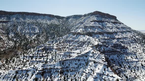 Aerial of the rugged landscape of southern Utah