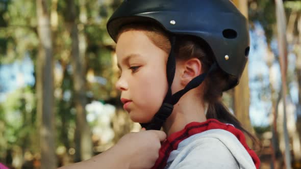 Kids wearing helmet 4k