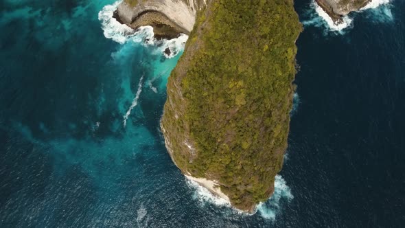 Rocky Cliff Beach Sea