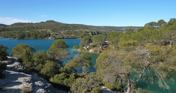 Lake Esparron, Alpes de Haute Provence, France