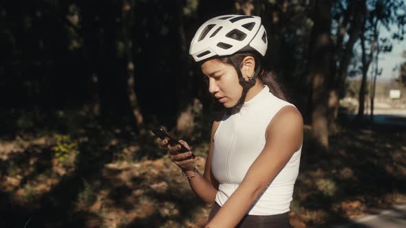Cyclist Girl Training