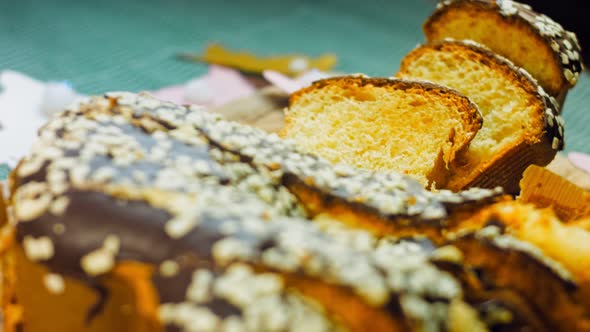 Sliced Chocolate Panettone