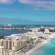 Aerial View of the Skyline in the Hotel Area in Cancun, Mexico - VideoHive Item for Sale