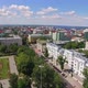 Aerial City View of Big Russian Town at Summer Day Sunny Weather Camera is Flying - VideoHive Item for Sale