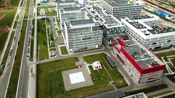 A Helipad for Emergency Patients in a Covid Hospital