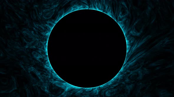 Dying dark blue sun animation