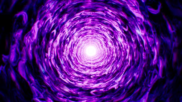 Abstract Purple Poison Cloud Tunnel Background Loop 4K
