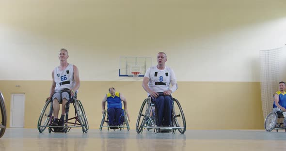 Persons with Disabilities Playing Basketball in the Modern Hall