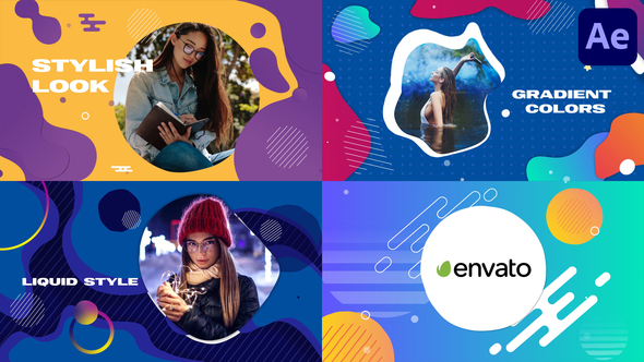 Colorful Liquid Slideshow | After Effects alt