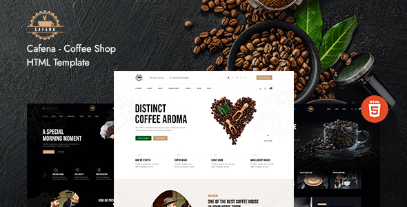 Cafena – Coffee Shop HTML5 Template