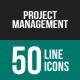 Project Management Line Icons - GraphicRiver Item for Sale