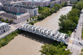 Aerial view of Hans-Wilsdorf bridge near plainpalais in Geneva - Switzerland - PhotoDune Item for Sale