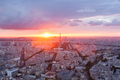 Aerial view of Eiffel Tower - La tour Eiffel in Paris France - PhotoDune Item for Sale