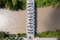 Aerial view of Hans-Wilsdorf bridge near plainpalais in Geneva - Switzerland - PhotoDune Item for Sale