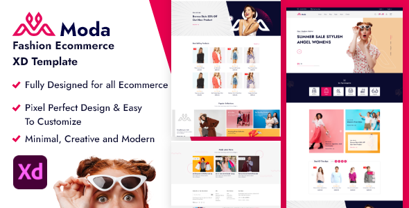 Moda - Fashion Ecommerce XD Template.