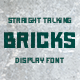 Bricks font - GraphicRiver Item for Sale