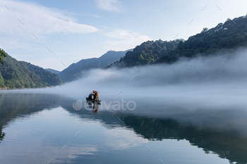 beautiful the little Dongjiang River landscape in early morning / Photodune, Misc