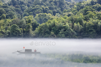 dreamy river scene in summer morning / Photodune, Misc