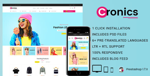 Cronics Responsive Prestashop 1.7 Theme