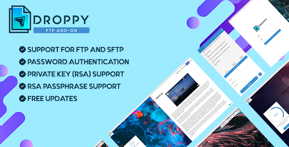 FTP - Udostępnianie plików online w Droppy