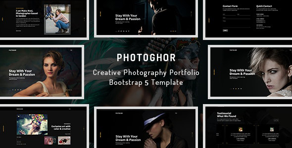 Photoghor - Photographer Portfolio HTML Template