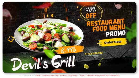 Devils Grill Menu Promo