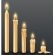 Burning Candles with Dripping or Flowing Wax - GraphicRiver Item for Sale
