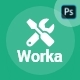 Worka – Handyman Services Mobile App UI Template - GraphicRiver Item for Sale