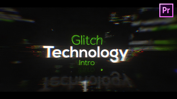 Glitch Titles and Logo for Premiere Pro
