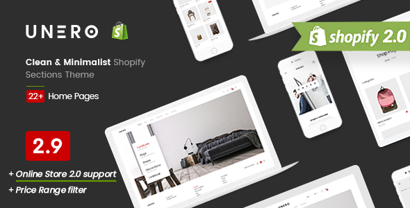 Unero - Clean & Minimal Shopify Sections Theme