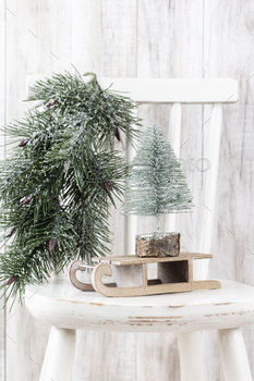 Christmas tree on bohek wooden, bokeh background. / Photodune, Misc