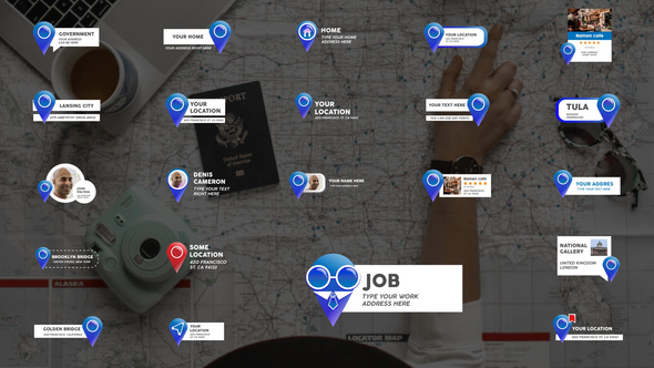 Location Pin Titles || After Effects