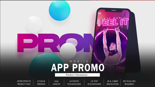 Mobile App Promo Typography B105
