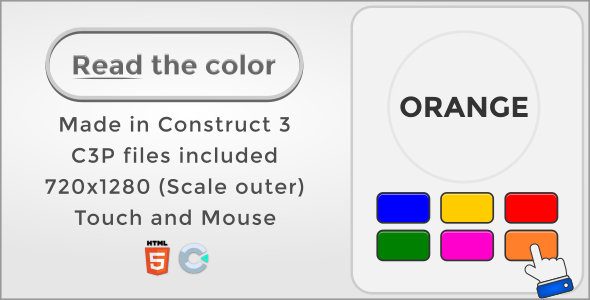 Read the color - HTML5 Casual game