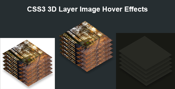 CSS3 3D Layer Image Hover Effects