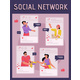 Vector Poster of Social Network Concept - GraphicRiver Item for Sale