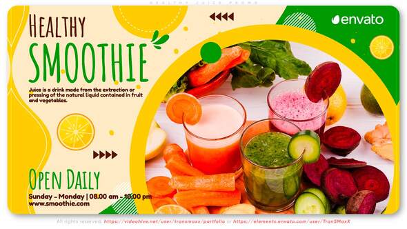 Healthy Juice Promo