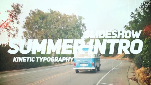 Summer Intro kinetic typography