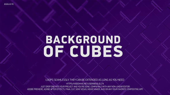 Abstract Background Of Cubes