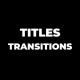 Minimalistic Titles Transitions - VideoHive Item for Sale